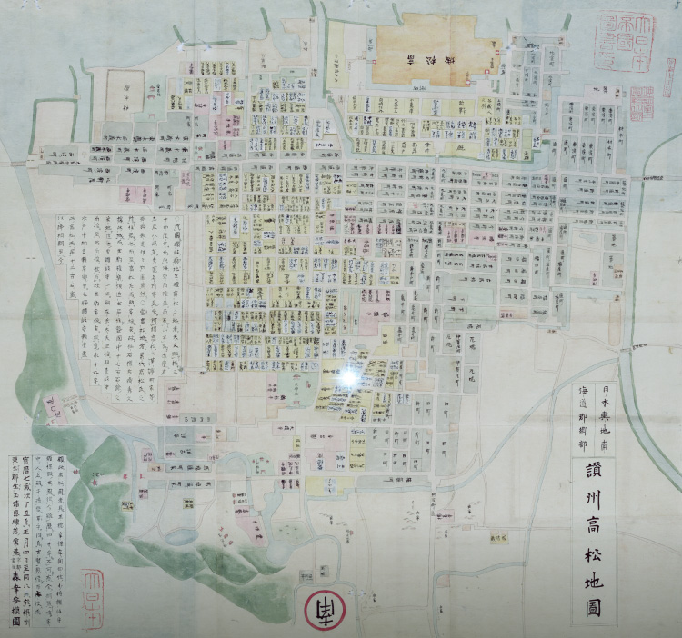 讃州高松地図